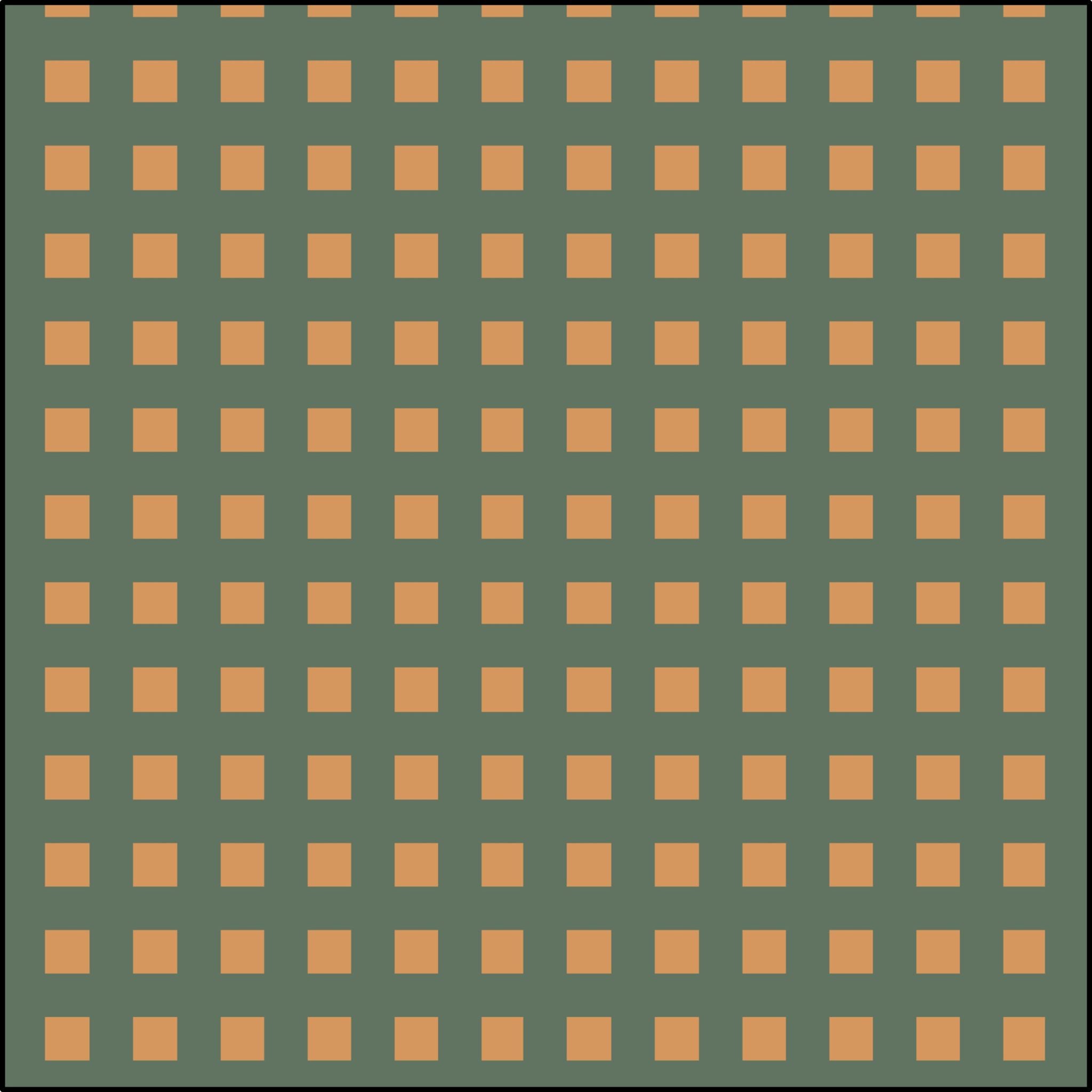 Checks - Gold on Teal