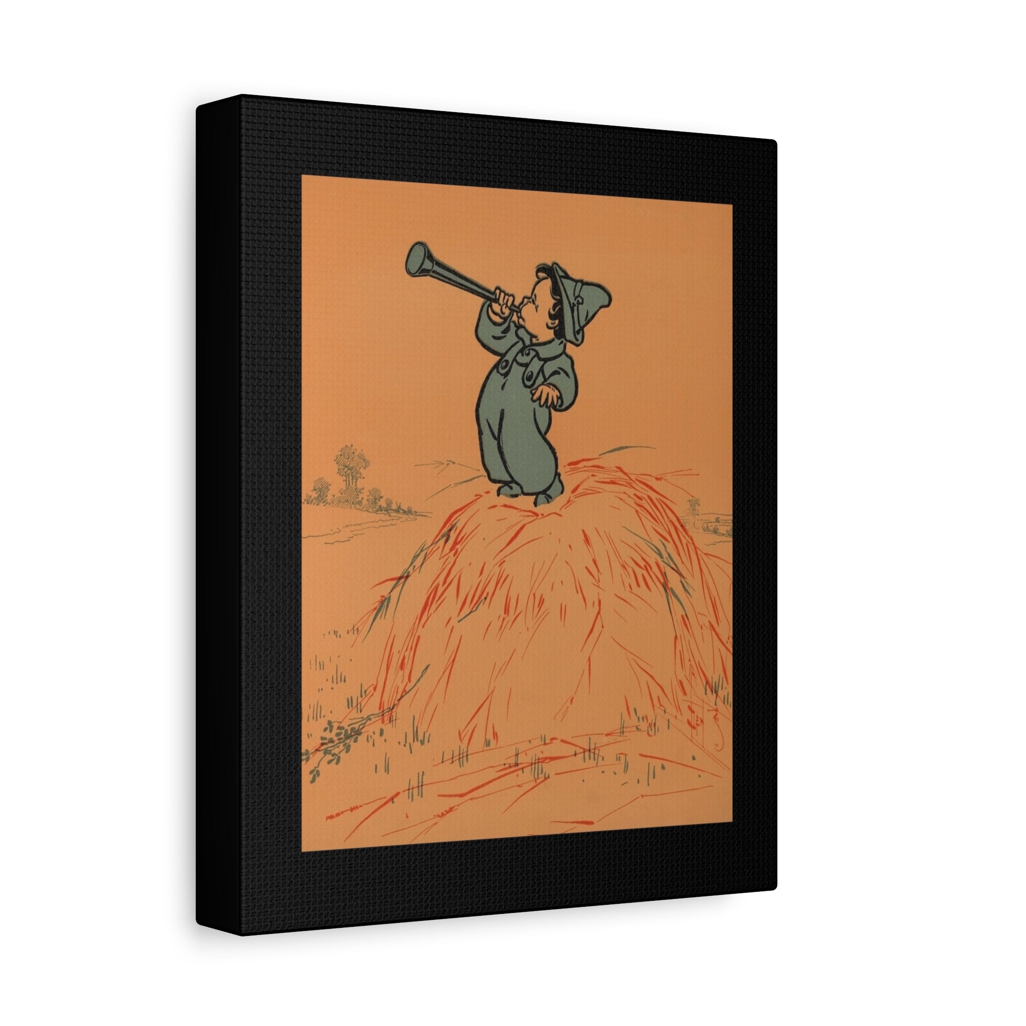 Little Boy Blue Canvas Wall Art