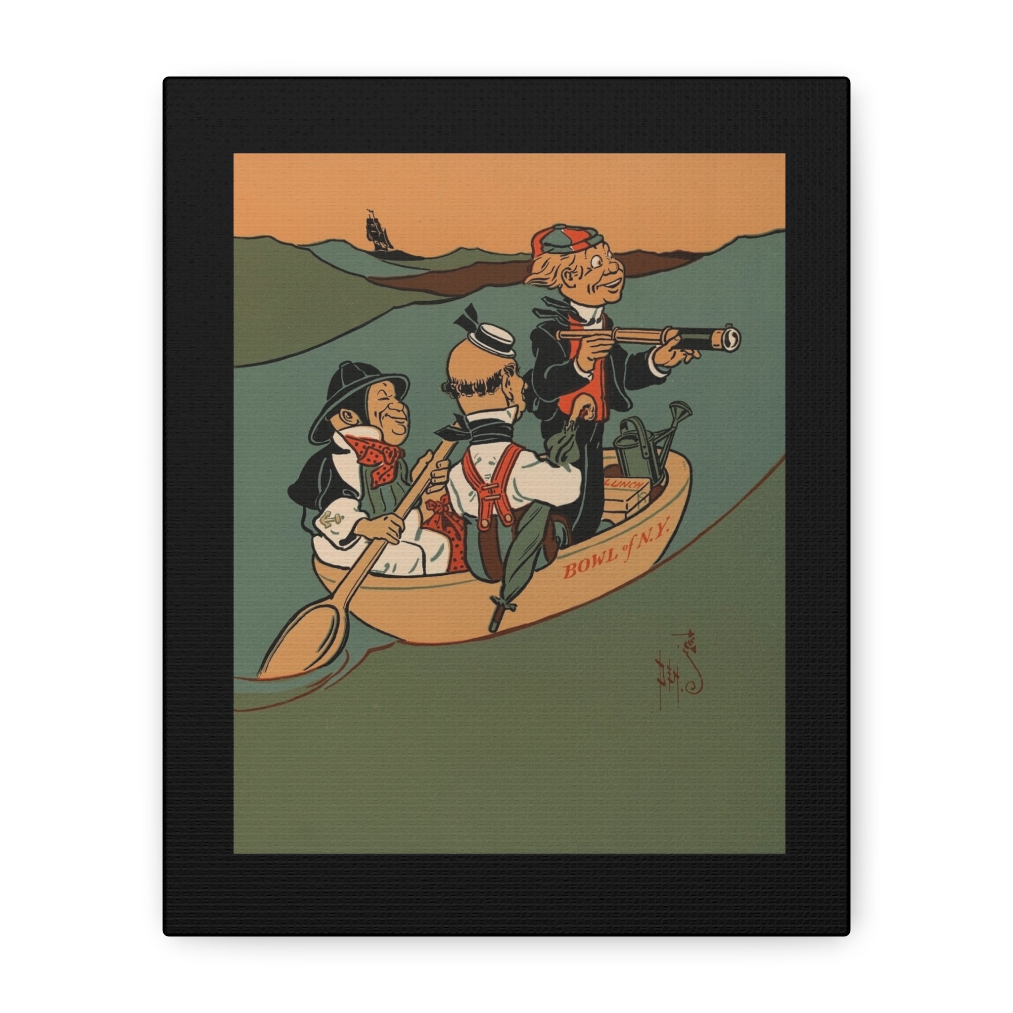 Three Wise Men of Gotham Canvas Wall Art