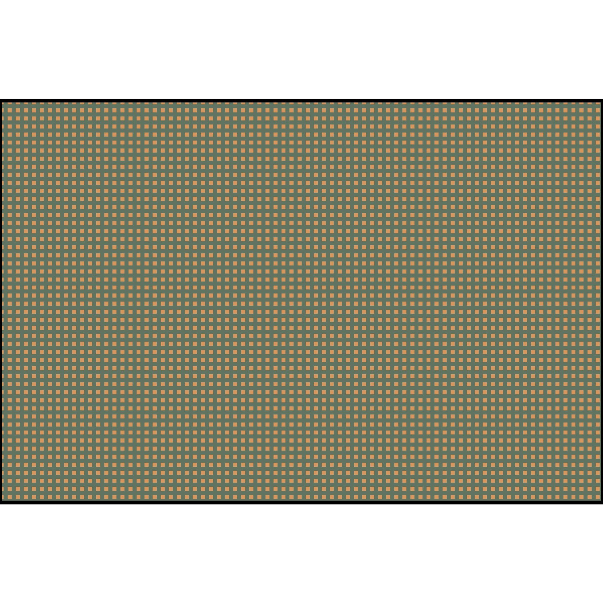 Checks - Gold on Teal