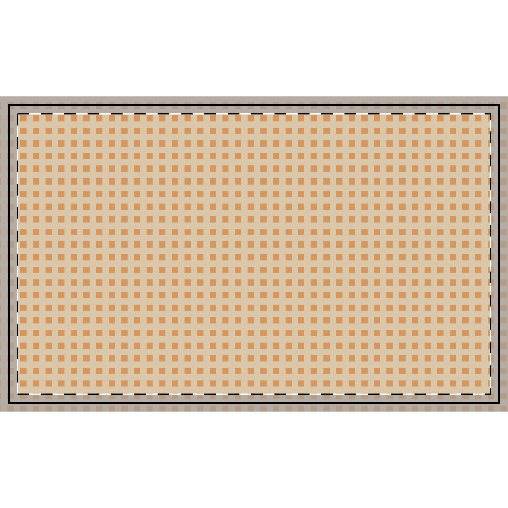 Checks - Gold on Cream