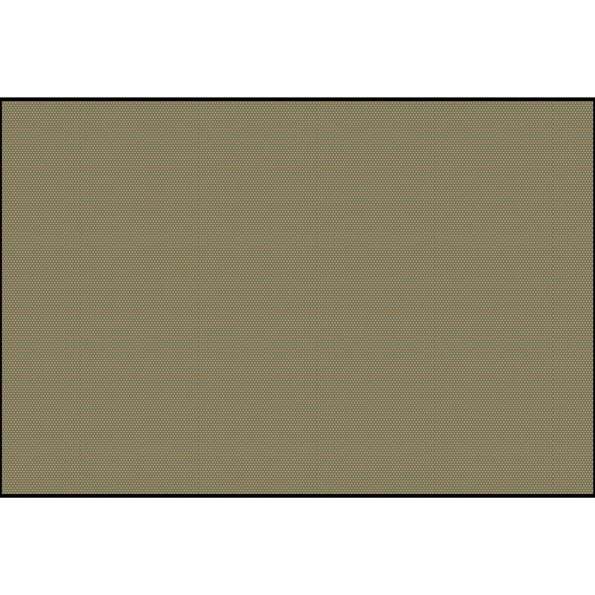 Polka Dots - Teal with Gold