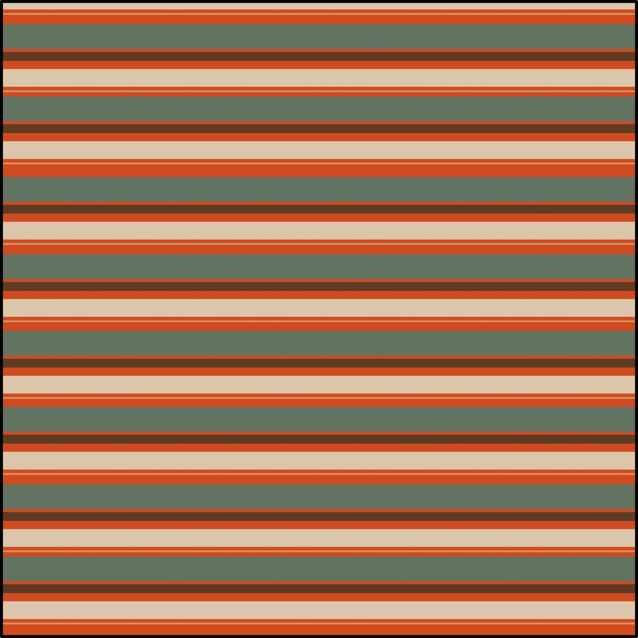 Stripes - Teal and Cream