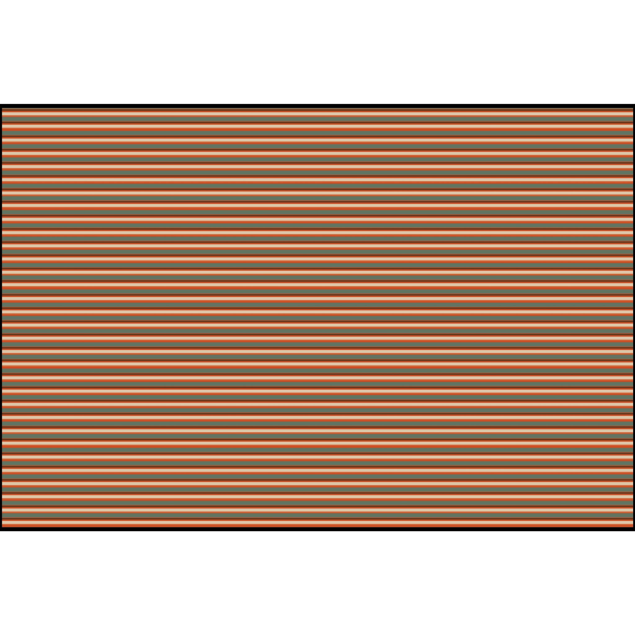 Stripes - Teal and Cream