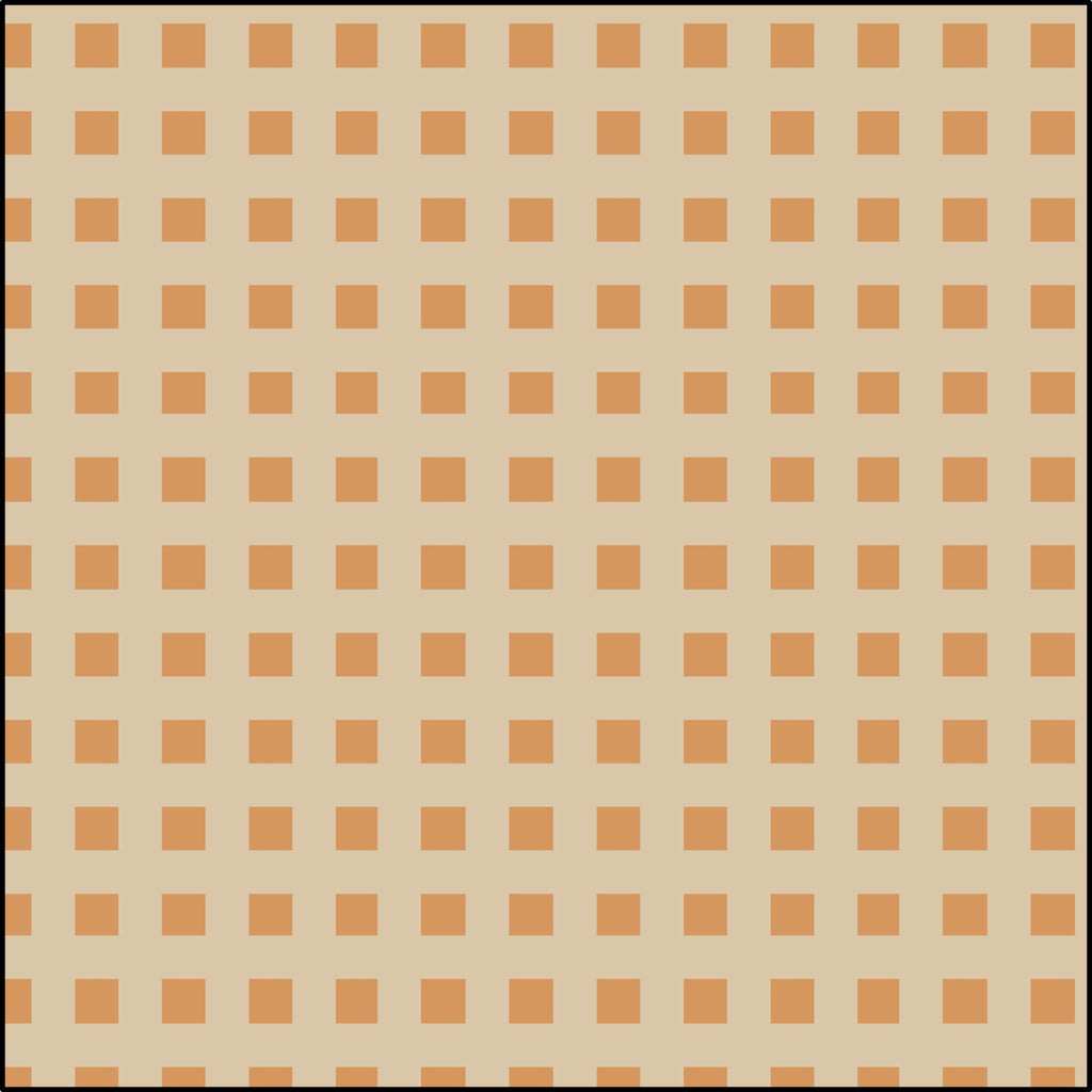 Checks - Gold on Cream