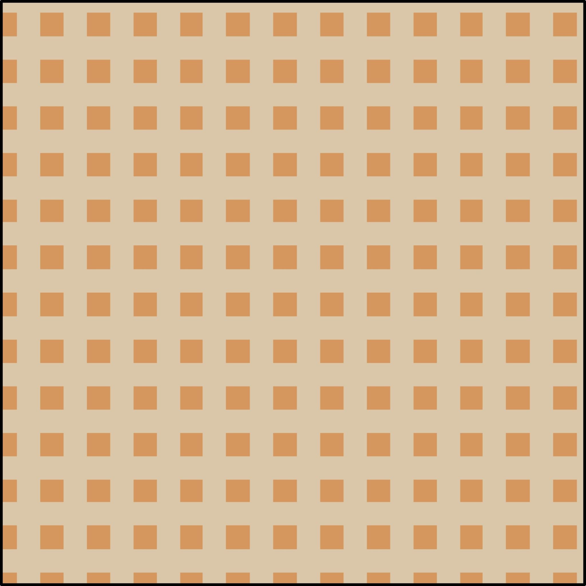 Checks - Gold on Cream