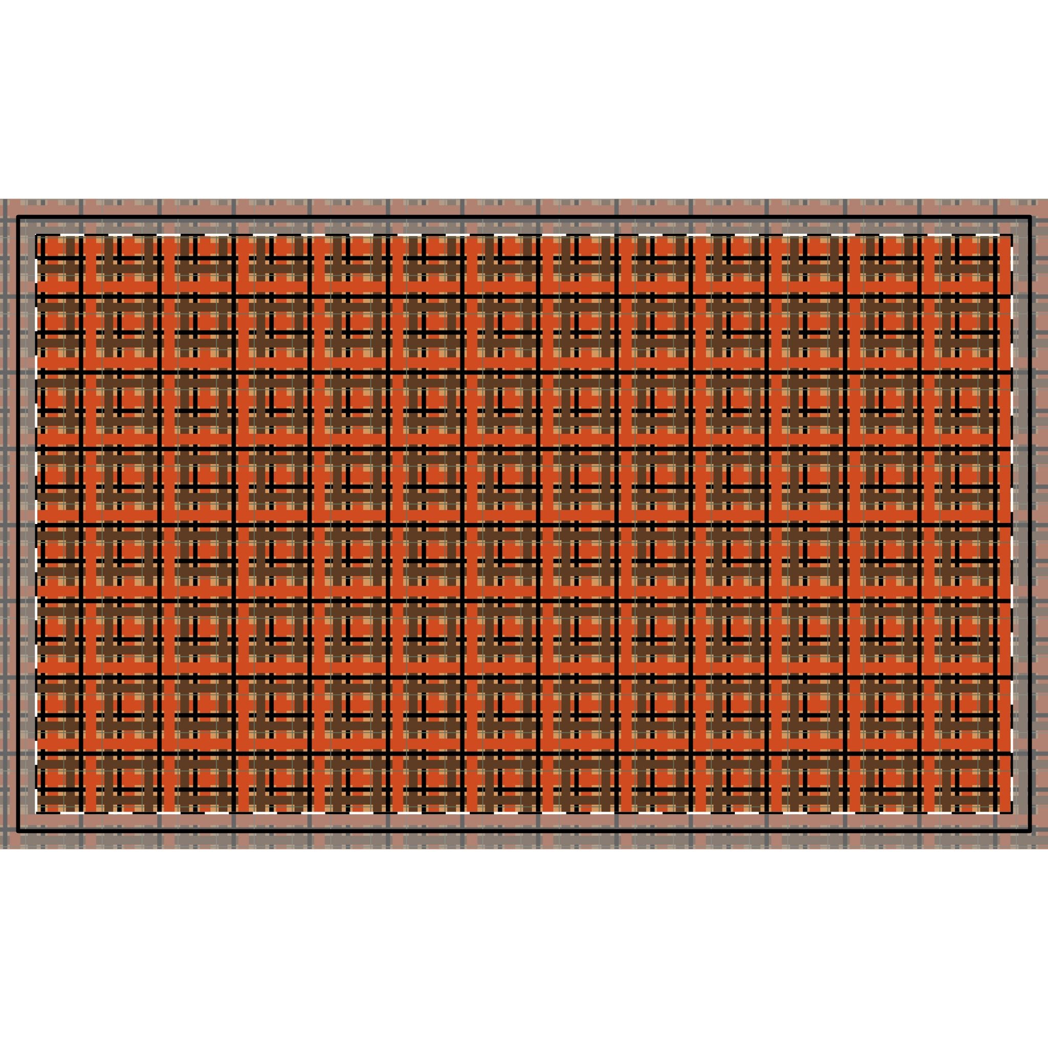 Plaid - Orange and Brown