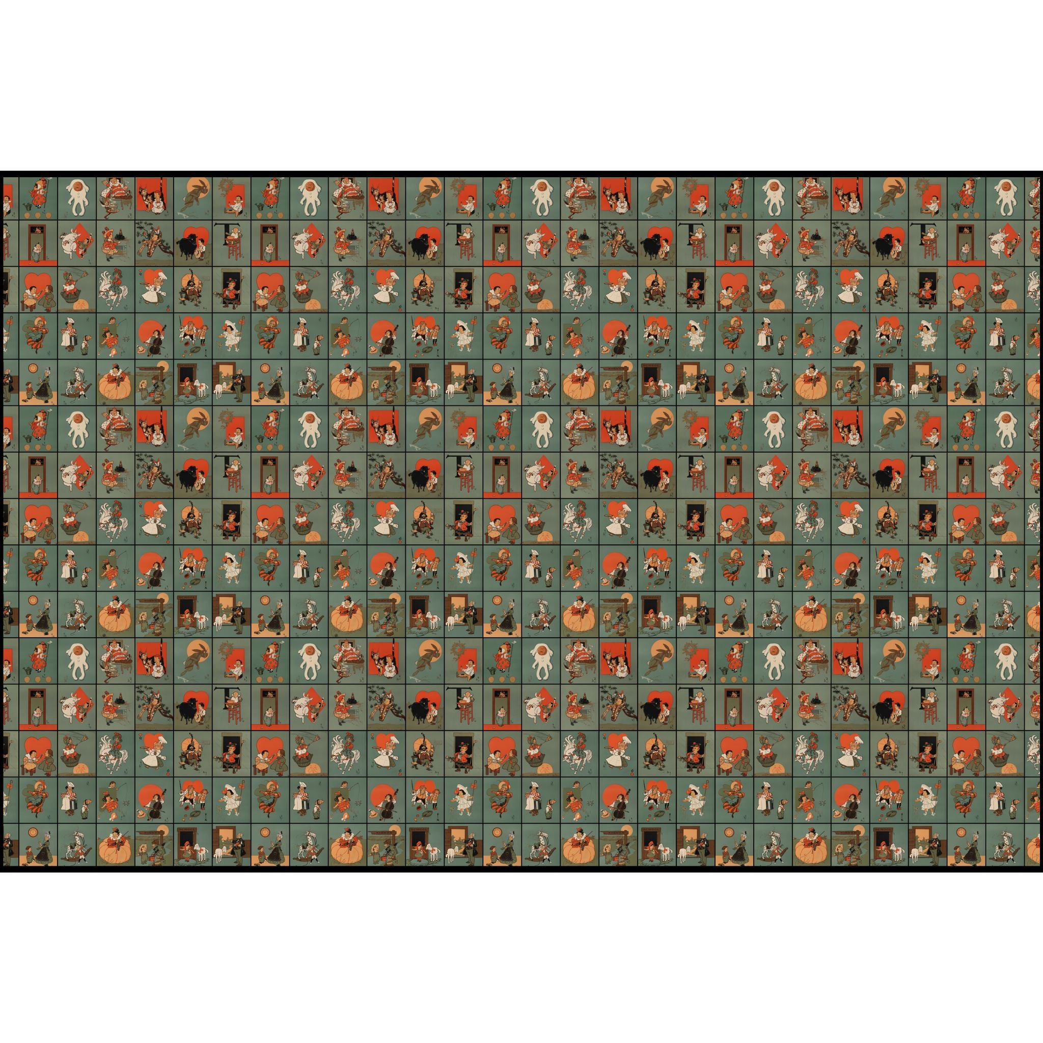 Teal Storybook Tiles