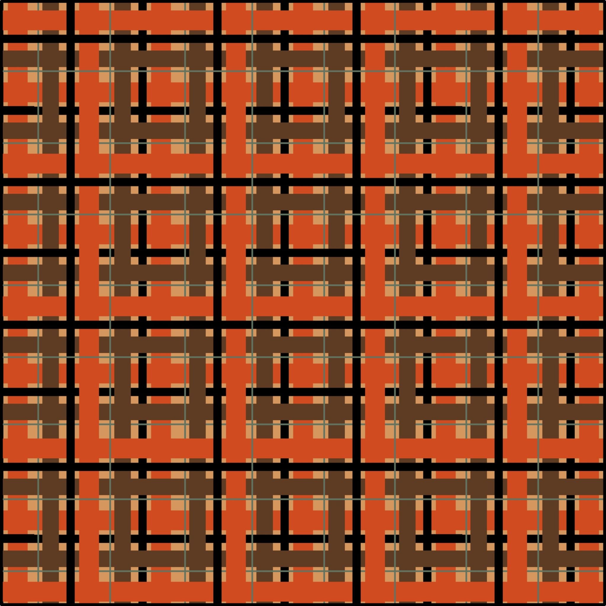 Plaid - Orange and Brown