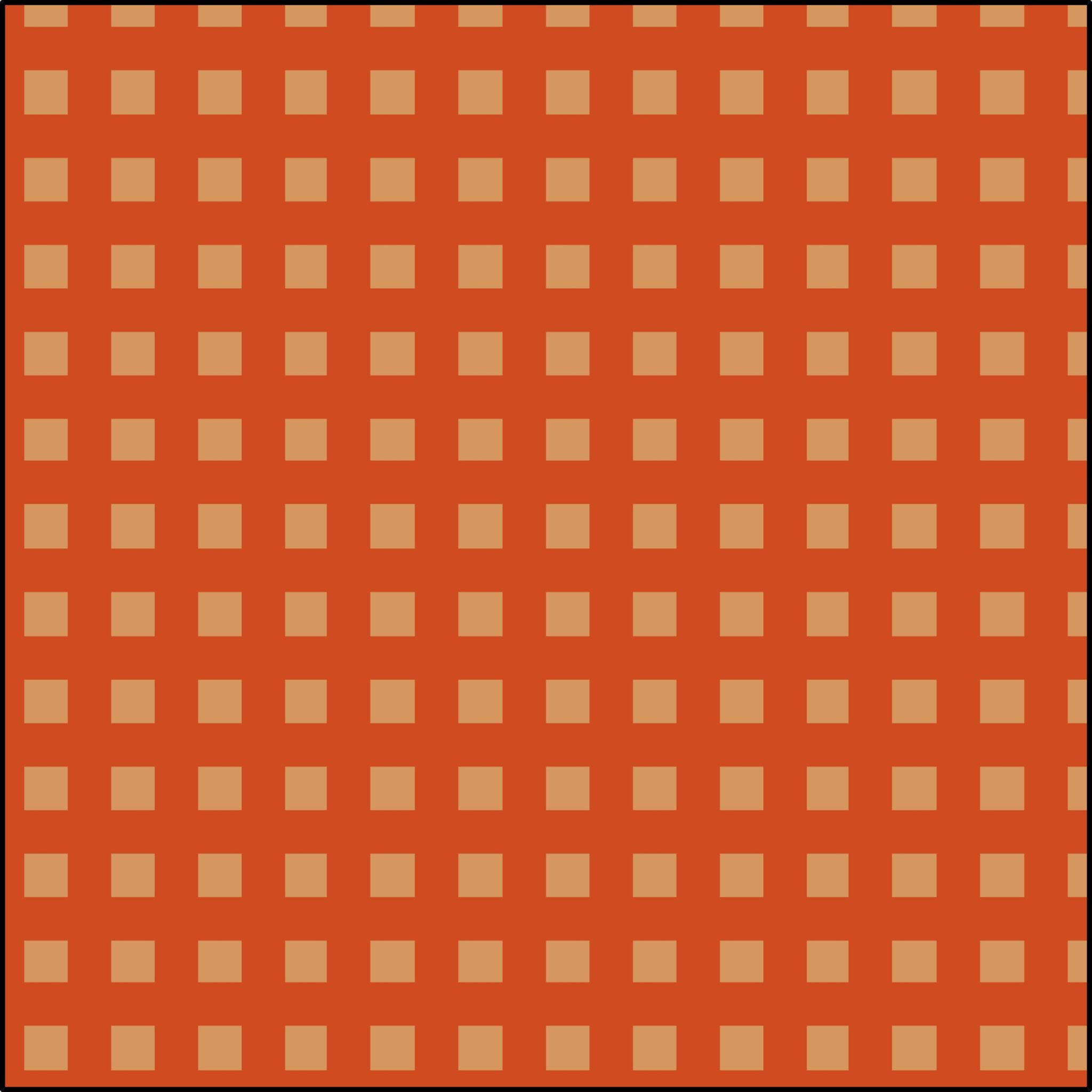 Checks - Gold on Orange