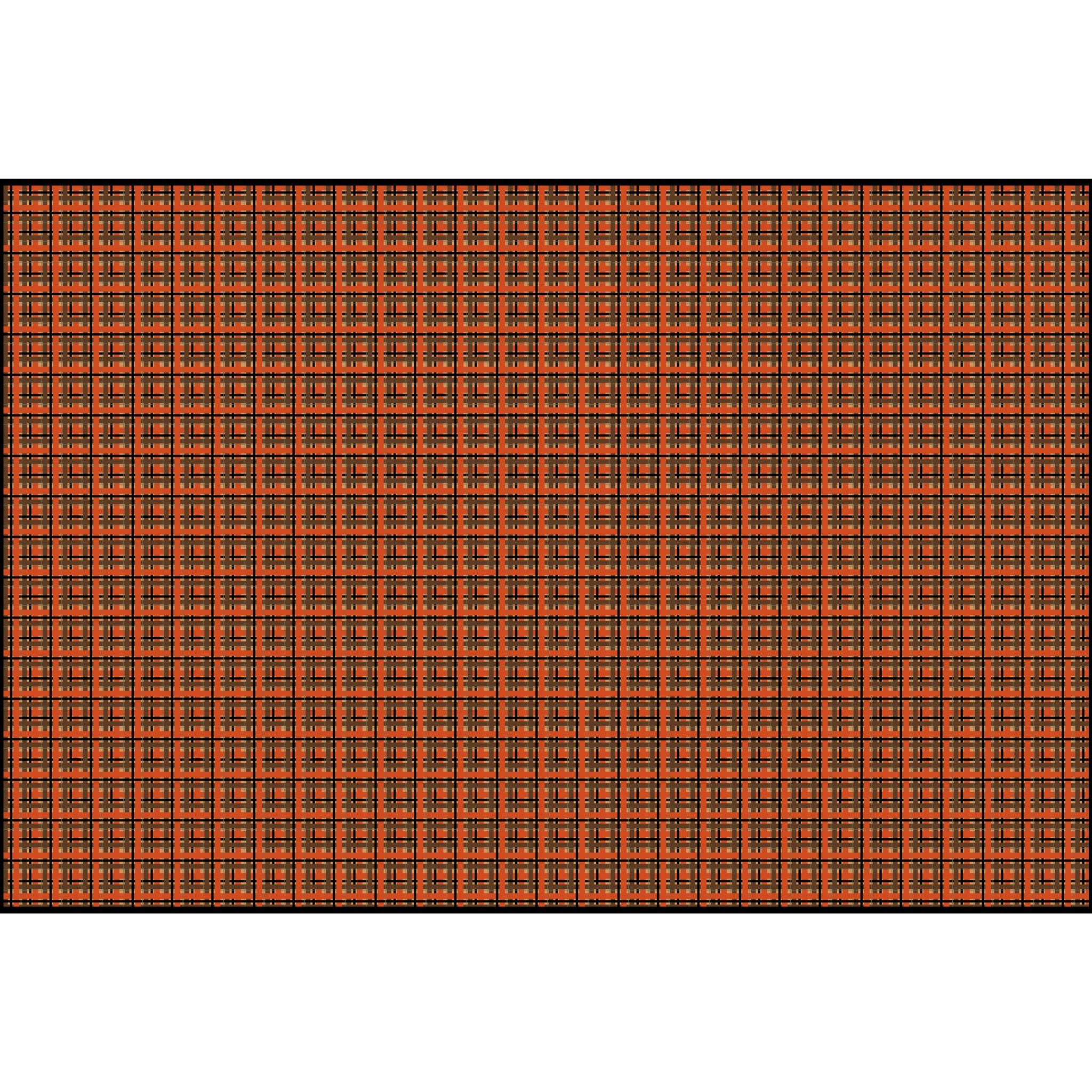 Plaid - Orange and Brown
