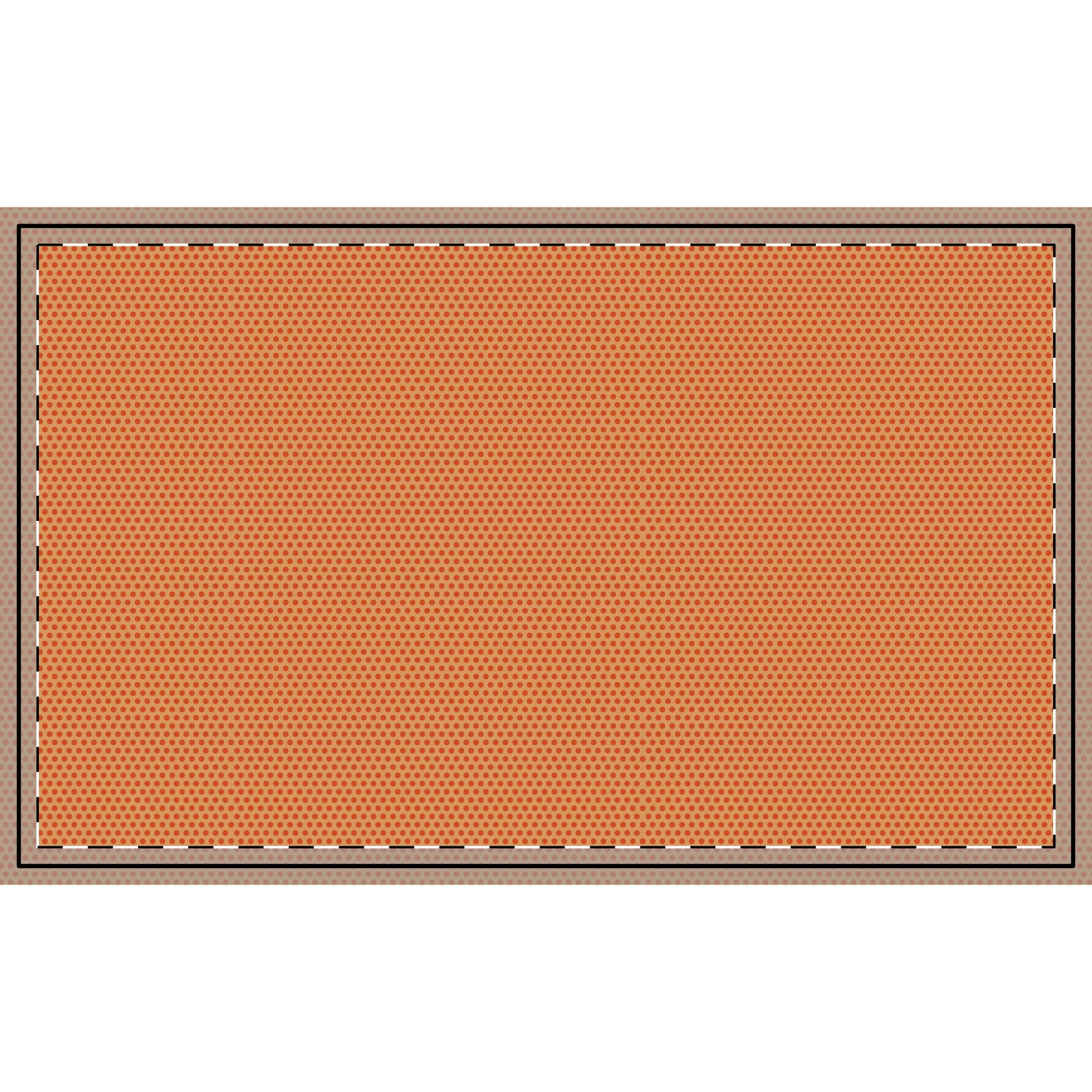 Polka Dots - Gold with Orange