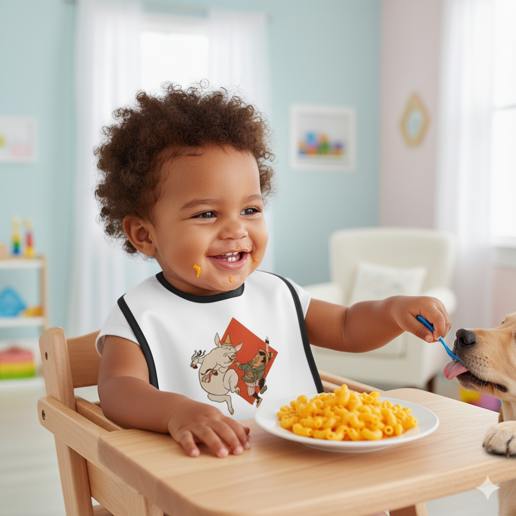 To Market, To Market Baby Bib