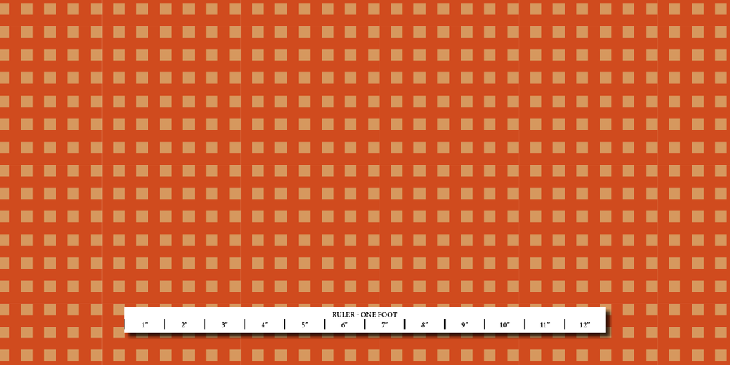 Checks - Gold on Orange