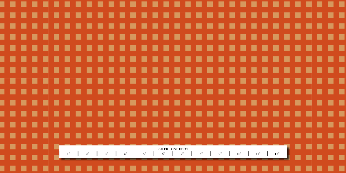 Checks - Gold on Orange