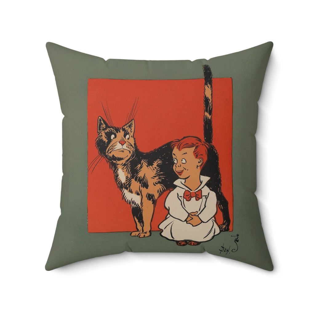 Be Kind to Your Kitty Throw Pillow