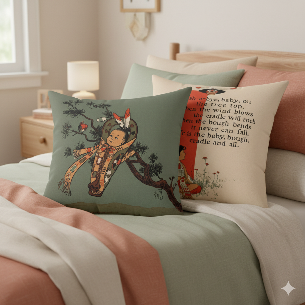 Hush-a-bye Baby Throw Pillow