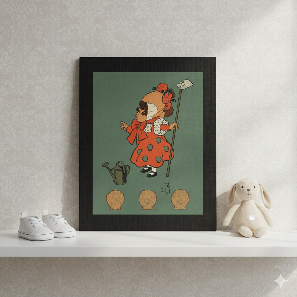 Mistress Mary Quite Contrary Canvas Wall Art