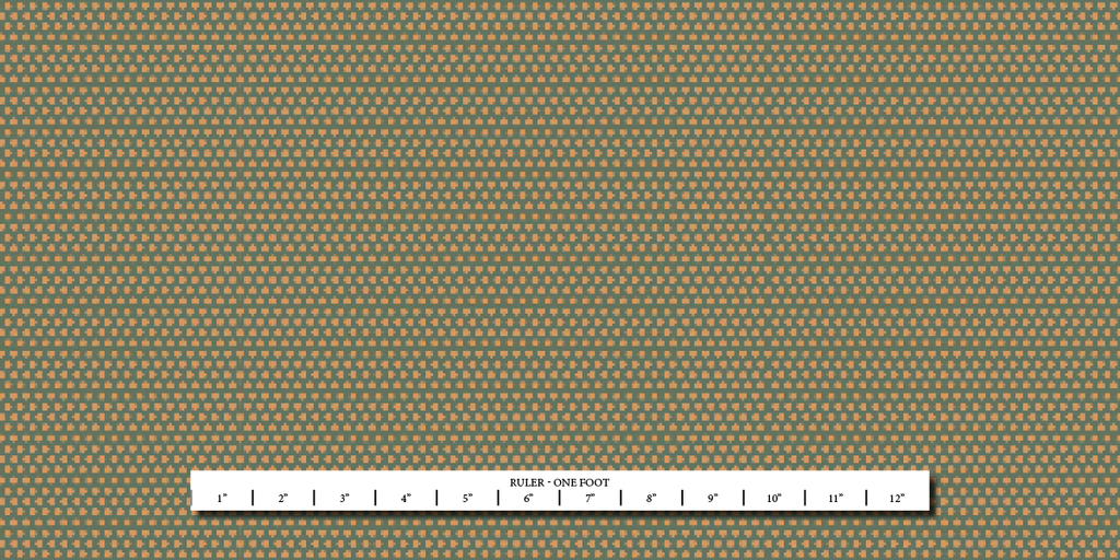 Polka Dots - Teal with Gold