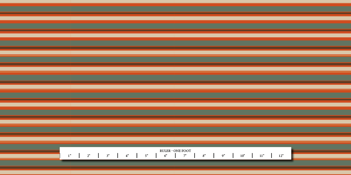 Stripes - Teal and Cream